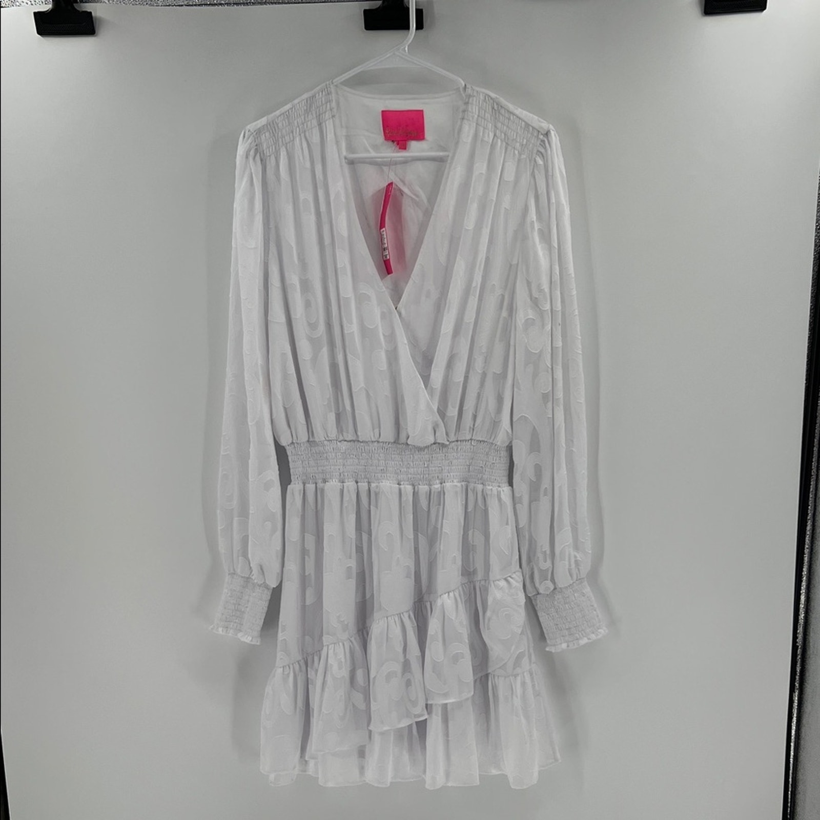 Lilly Pulitzer Women's Cristiana Long Sleeve Dress - Resort White - 14 - Nwt